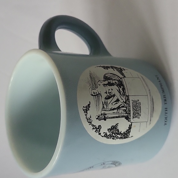 Barre Vermont 1970 Heritage Festival Blue Souvenir Stackable Coffee Mug - Picture 10 of 12